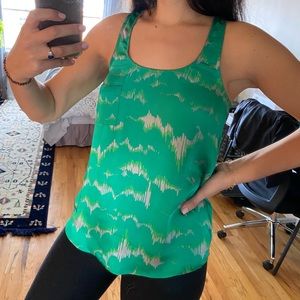 Collective Concepts Nordstrom green silky blouse top M